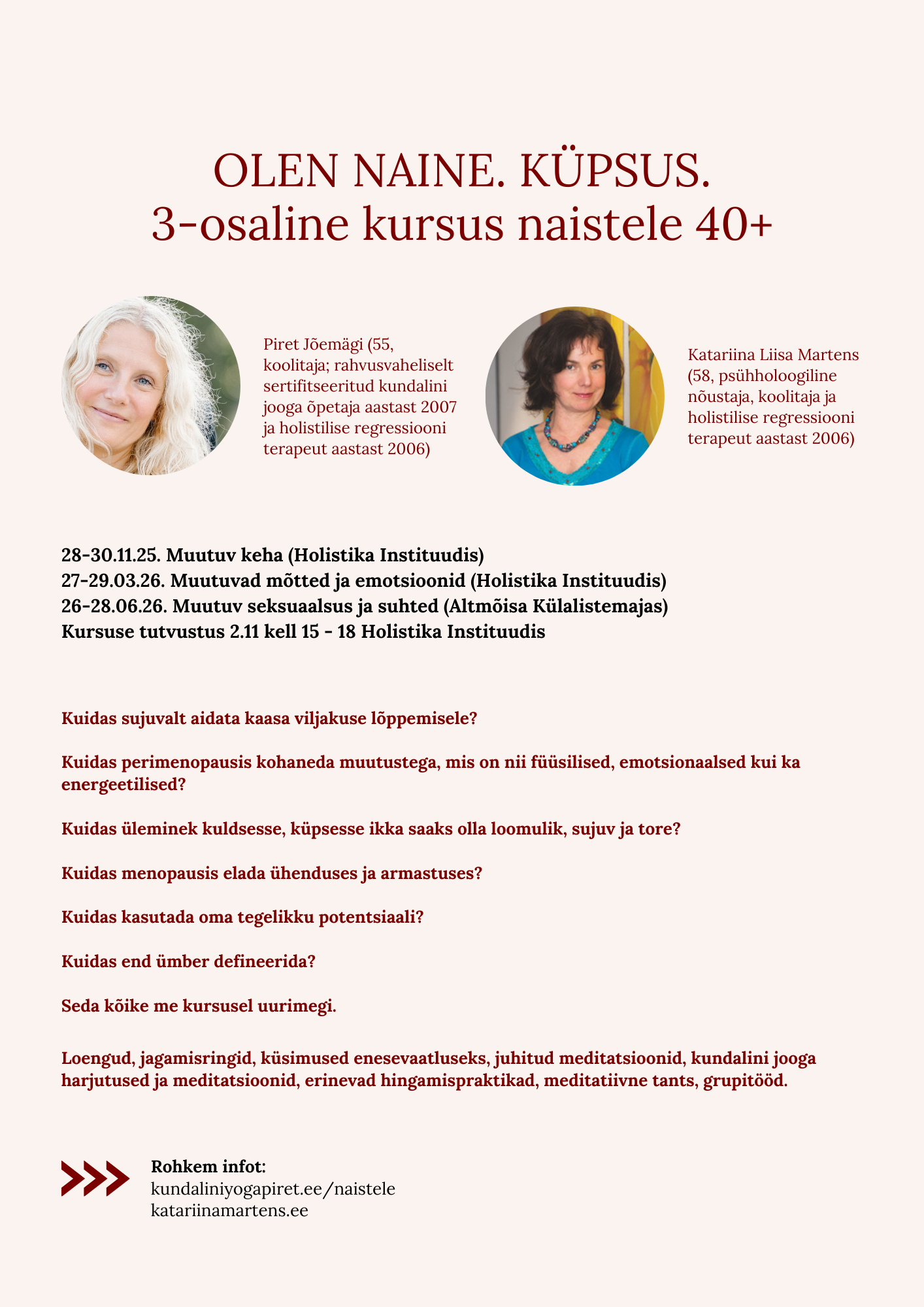 Kursuse plakat